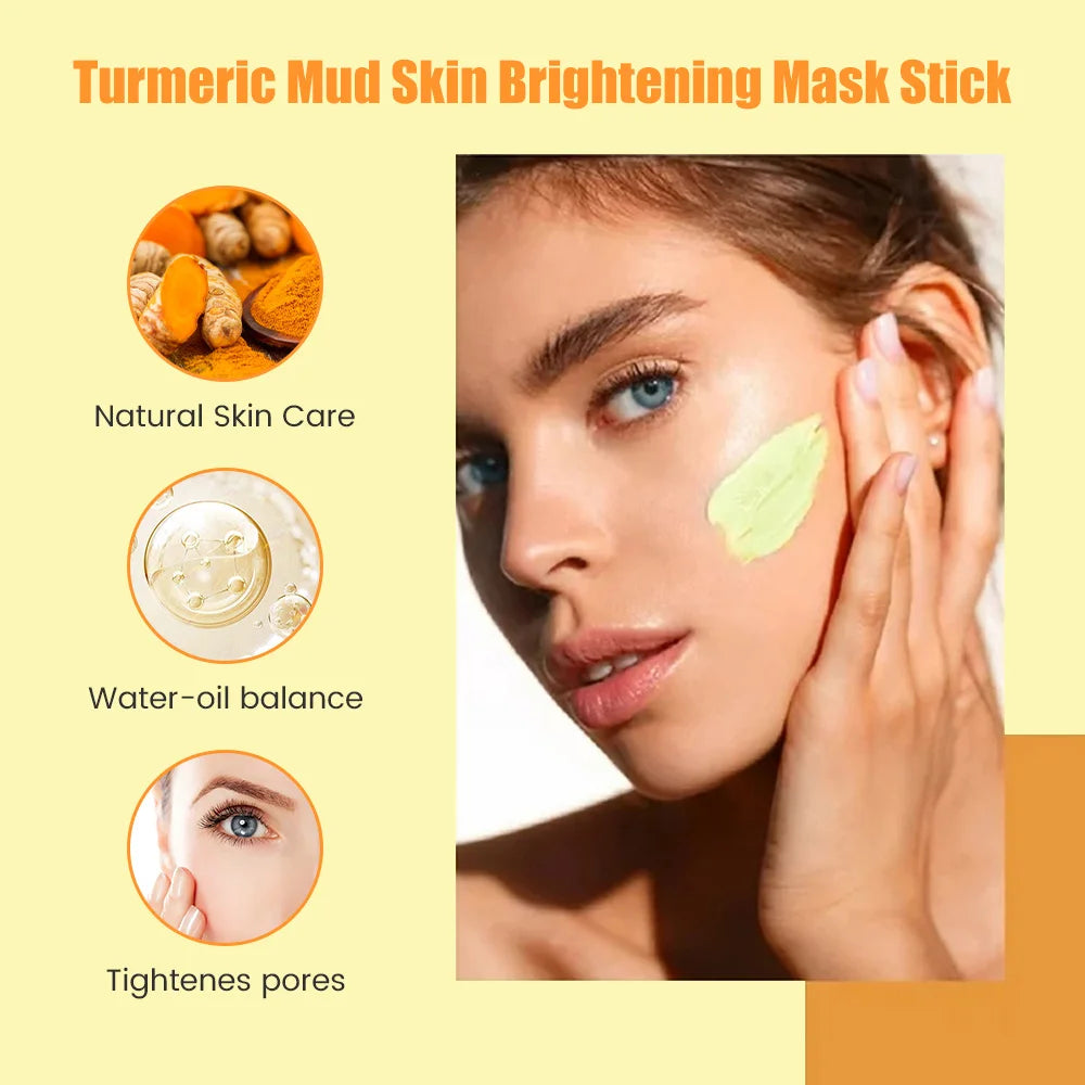 Turmeric Clay Mask Stick with Vitamin C & E