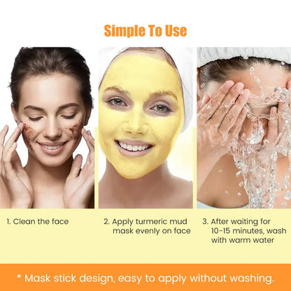 Turmeric Clay Mask Stick with Vitamin C & E