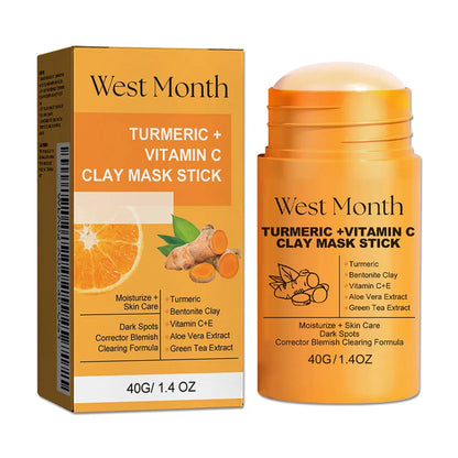 Turmeric Clay Mask Stick with Vitamin C & E